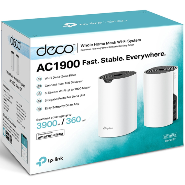 Access Point Tp-Link Deco S7 Pack x 2 Ac1900 Mesh Gigabit