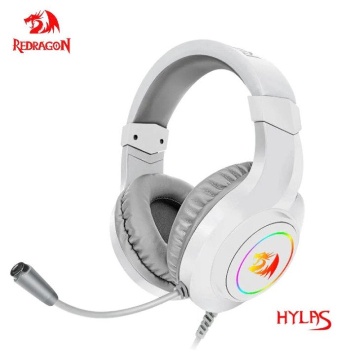 Auriculares Redragon HYLAS H260 RGB para juegos, auriculares para ordenador con sonido envolvente de 3,5mm,