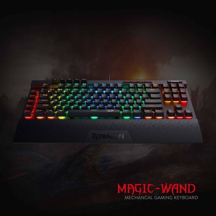 TECLADO MAGIC-WAND PRO, RGB, SWITCH BLUE OPTICAL