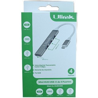 hub usb c de 4 puertos usb 3.0 ulink
