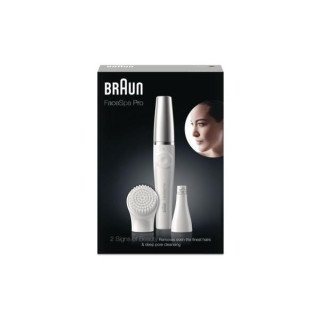Braun FaceSpa Pro Beauty Set con depiladora facial para mujer, cepillo de limpieza facial