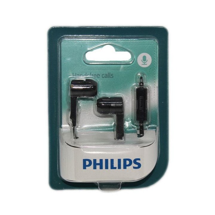 PHILIPS SHE1405BK In-Ear Headphones with Wire and Microphone - 3.5 mm - Black