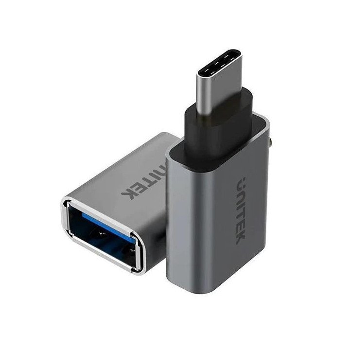 ADAPTADOR UNITEK USB-C (M) A USB-A (F) (GRIS ESPACIAL)
