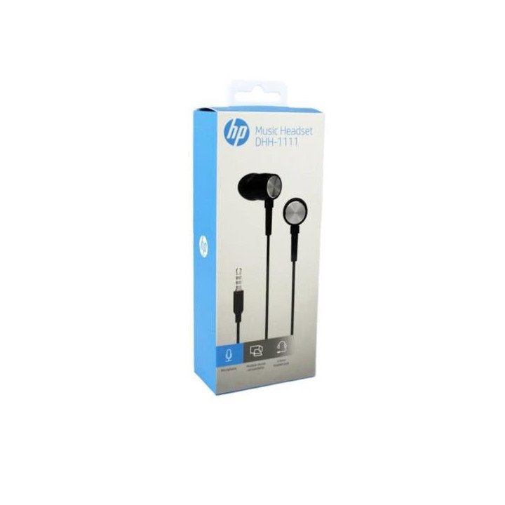 AUDIFONO METAL IN EAR DHH-1111 NEGRO HP