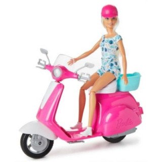Juego de muñeca Barbie y scooter