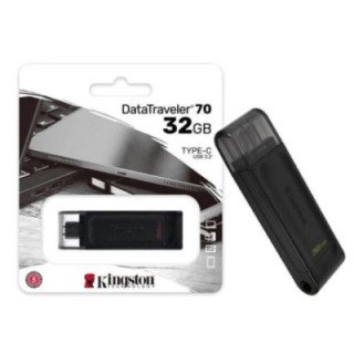 PENDRIVE USB 3.2 TIPO C 32GB NEGRO DT70 KINGSTON