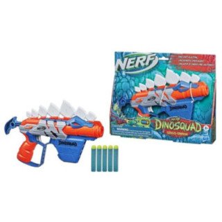 Pistola Lanzador de Dardos Nerf Dinosquad Stego-smash