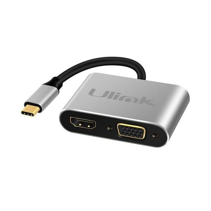 HUB ADAPATADOR MULTIPUERTO USB-C 4 EN 1 MOD UL-ADC404V