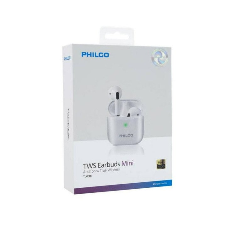 AUDIFONO PHILCO TRUE WIRELESS TWD3B TOUCH BLANCO