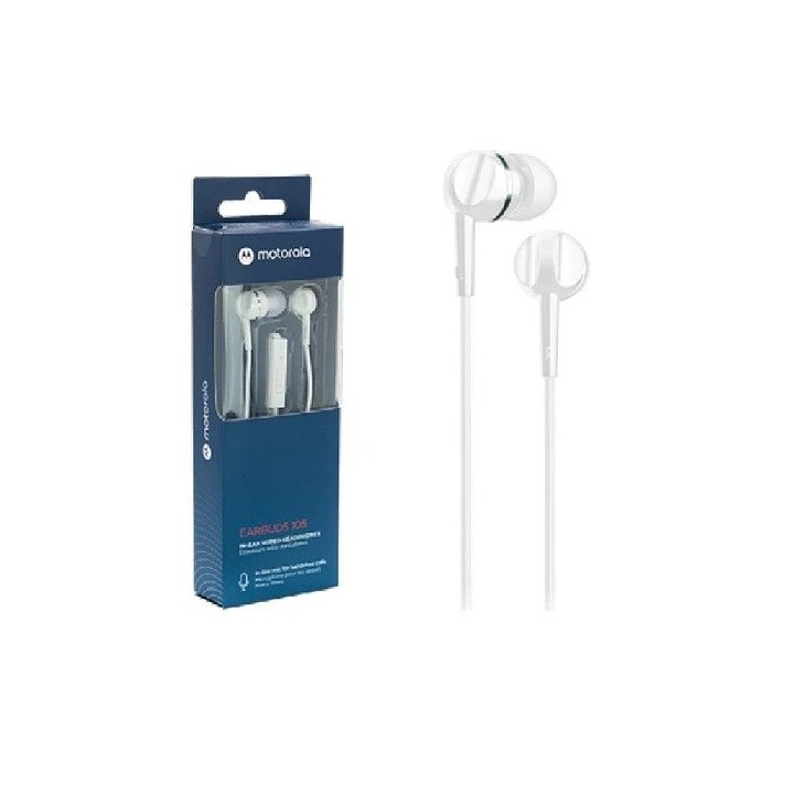 Audífonos Motorola EARBUDS 105 Manos Libres Blanco