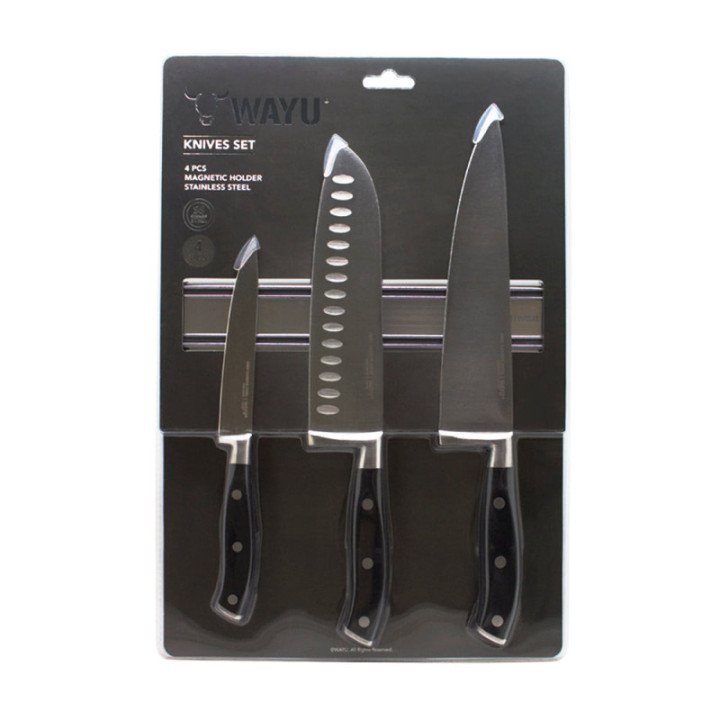 SET CUCHILLOS + BLOCK MAGNETICO WAYU