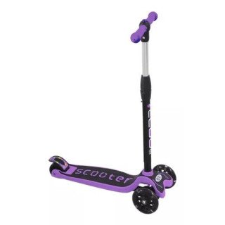 SCOOTER 4 RUEDAS CON LUZ, PURPLE