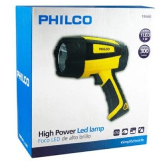 Linterna Philco 18660 Foco Recargable High Power 1 Led