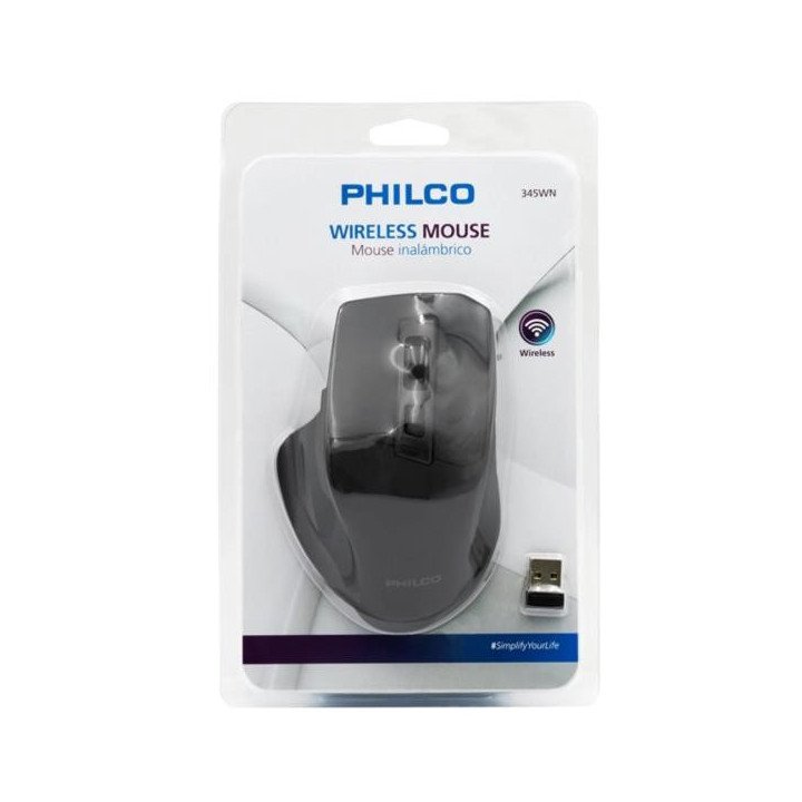 MOUSE INALAMBRICO PHILCO NEGRO 345WN