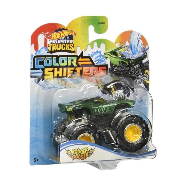 Hot Wheels Monster Trucks Coche Color Verde