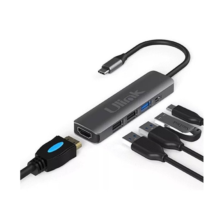 adaptador usb C5 en 1