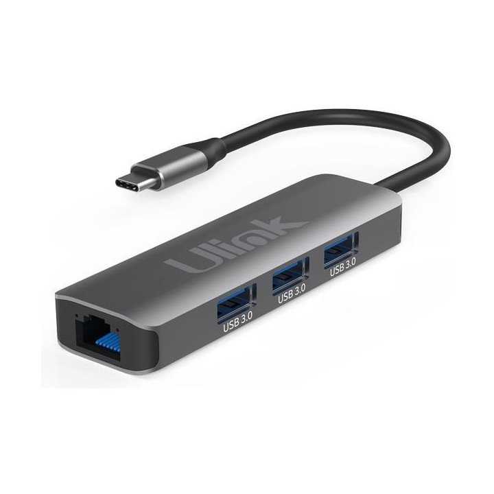 HUB ADAPTADOR MULTIPUERTO USB-C 4 EN 1 MOD UL-ADC403G