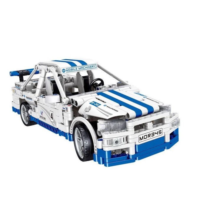 SET DE BLOQUES , 653 PIEZAS, AUTO DEPORTIVO