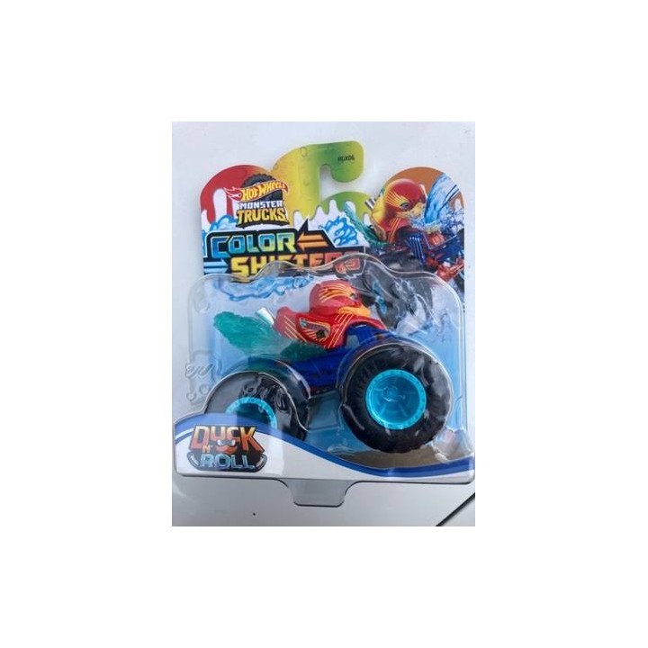 Mattel Hot Wheels Monster Trucks Cambiadores de color Vehículo Duck