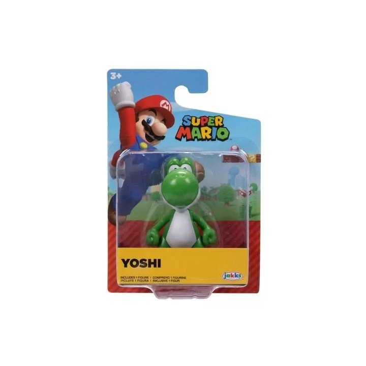 Mini Figura Articulada Yoshi - Super Mario